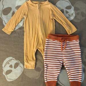Cloud island 2 piece mustard ribbed